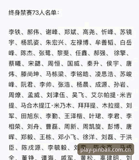 平博娱乐城登录不了 中国足协第三批禁足名单解读教程:从平博体育平台看足坛反腐风暴